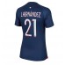 Billige Paris Saint-Germain Lucas Hernandez #21 Hjemmebane Fodboldtrøjer Dame 2023-24 Kortærmet